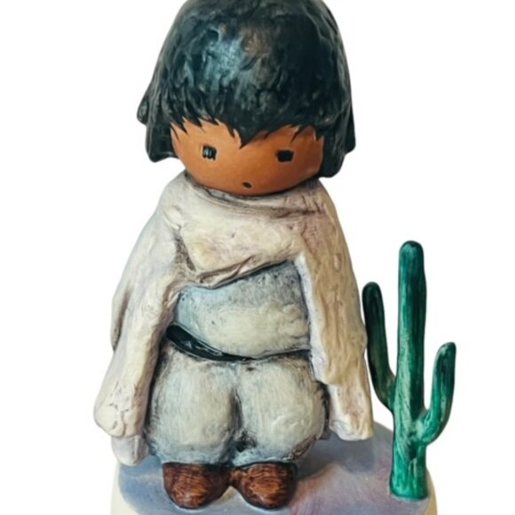 Degrazia Hummel Goebel figurine vtg box Germany native de grazia Blue Boy Cactus